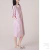Cotton Double Gauze Pajama Size LL [Yes Family] Women's 100% Dress, Knee-Length, Summer, Flattering, Stylish, Pink,