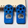 Soccer Bottle Opener with Magnet, Plastic Beer Cap Remover for Refrigerator, Football Shaped Fridge Magnet Opener for Home Bar Party, Gift for Fans