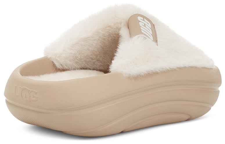 Damenschuhe UGG Slide Hausschuhe Damen Ecru