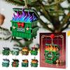 Acrylic Pendant Advent Calendar Box 24-Day Countdown Christmas Decoration Multifunctional Holiday Decor for Kids' Rooms Houses Cars