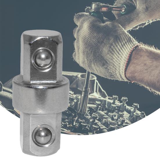 3/8 Doppelkopf-Steckschlüsselschlüssel Innen Sechskant Verschleißfeste Zubehörteile Weit verbreitet Schraubenschlüssel Stecknussadapter für Reparatur