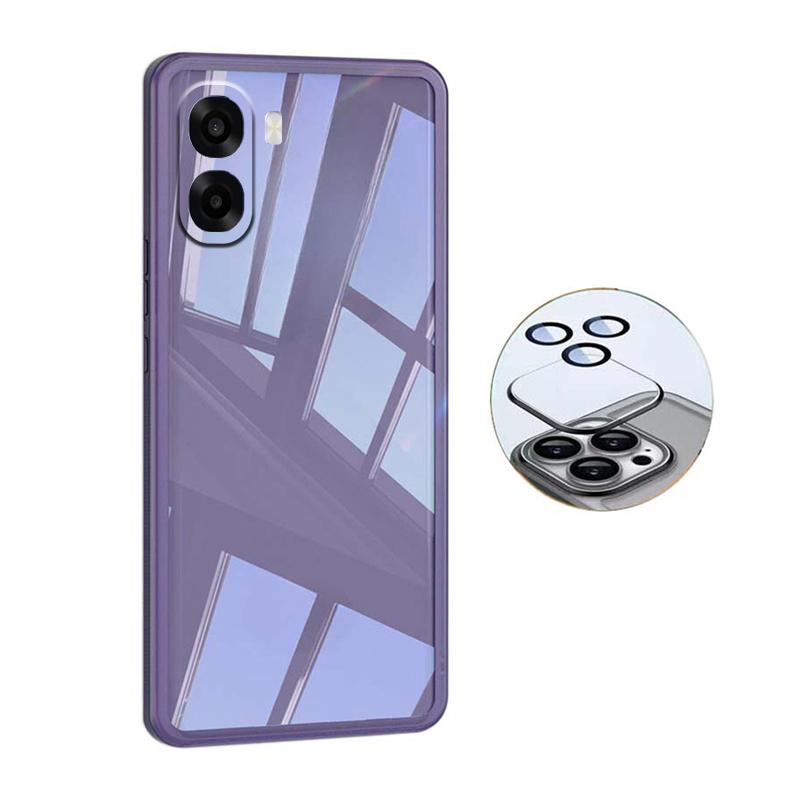 For OPPO A6X A6 Pro Case Camera Protection Semi Transparent Soft Silicone Shockproof with Lens Protector Films for OPPO A6 Pro A6X Back Cover