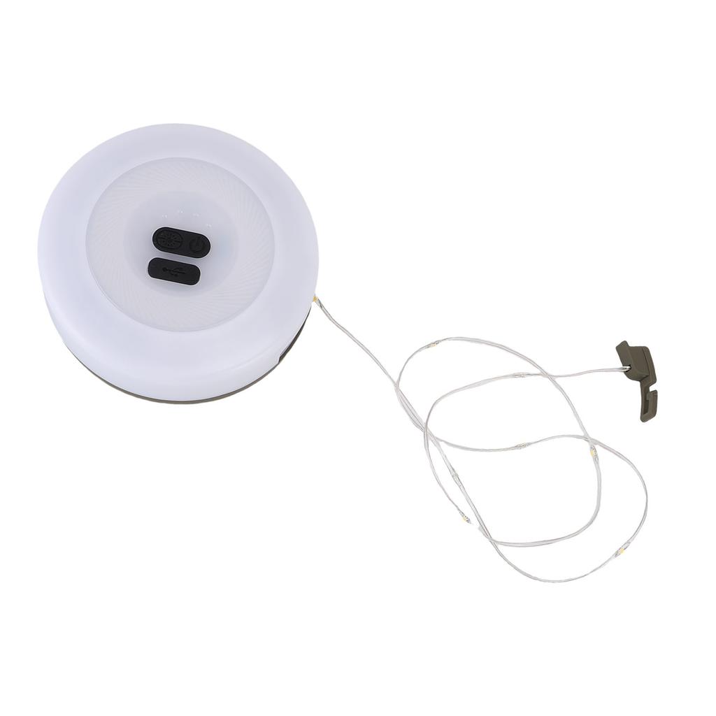 Camping String Lights 32.8FT Rechargeable Tent LED Lights with 3 Lighting Modes for Outdoor Hiking Green