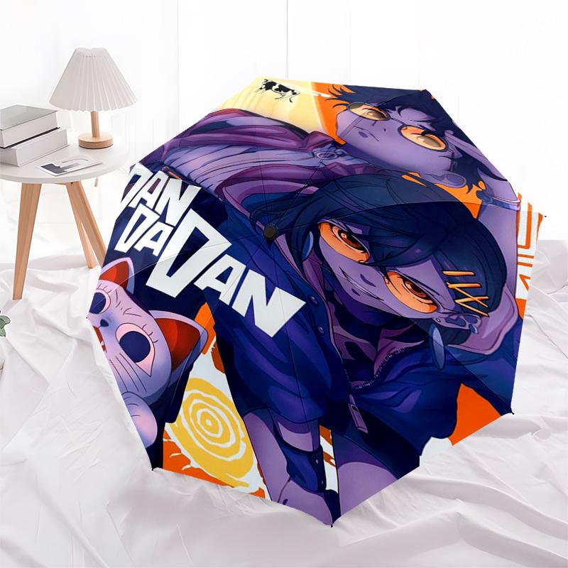 Dandan, Anime Themed Automatic Opening and Closing Umbrella, Compact Travel Umbrella, Lightweight and Portable, Suitable for Beach Commuting