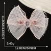 Cute Cartoon Mesh Bow Lace Embroidery Sticker Diy Hand Account Accessories Accessories Brooch Hairpin Hair Accessories Cloth Sticker