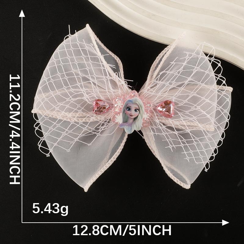 Cute Cartoon Mesh Bow Lace Embroidery Sticker Diy Hand Account Accessories Accessories Brooch Hairpin Hair Accessories Cloth Sticker