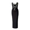 New rhinestone hip tube top bandage dress elegant temperament party dinner sexy dress