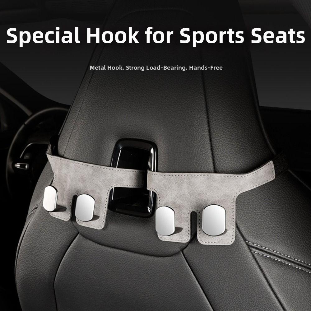 Wear-Resistant Car Headrest Hook High Load-Bearing Auto Back Seat Storage Hook Handbag