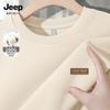 JEEP SPIRIT Men's Loose Fit Round Neck Pullover Sweatshirt