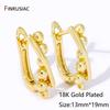 18K Gold Plated Brass Fastener Earrings Hooks Clasps,Earring fixtures,Shvenzy Earwire For DIY Handmade Earrings Making Findings