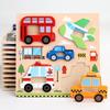 3D Cartoon Cognitive Puzzle Board: Creative Early Education Fruit & Transport Toy