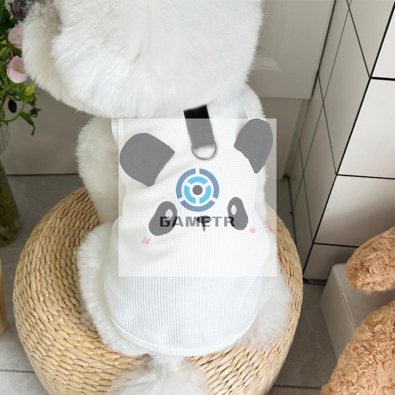Cute Pet Vest Breathable Waffle Knit Soft And Comfortable With Traction Buckle Suitable For Spring/summer Dog And Cat Vest
