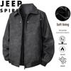 JEEP SPIRIT Herrjacka med nedvikt krage i konstläder