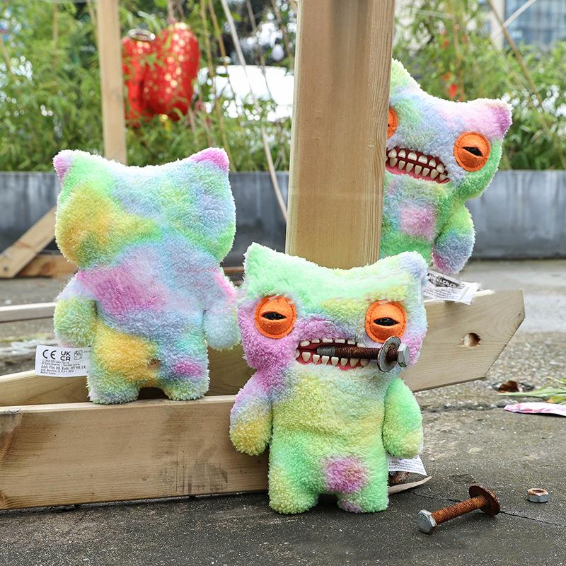 Lab Series Soft Plush Doll Funny Ugly Cute Teeth Monster Toys 22cm Color Cartoon Figures Chlidren Birthday Trend Gifts