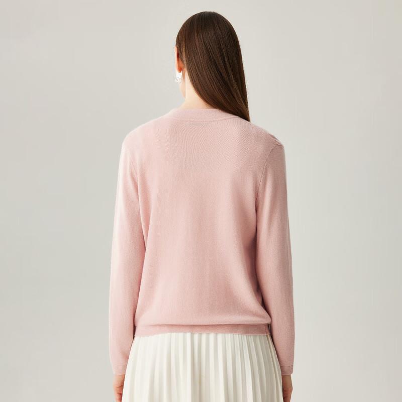 Zhaojun Women's New Chinese Style Stand-Collar Cashmere Cardigan