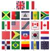 Carnival Square Headscarf Flags Print Pattern Multi Purpose Outdoor Turban