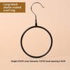 Multi-Functional Ring Scarf Hanger Single Plastic Coated Non-Slip Towel Rack Storage Trace Simple Tie Hanger