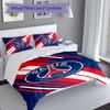 Set di biancheria da letto con motivo logo FC Bayern Monaco da 3 pezzi, set copripiumino include copripiumino e federe, decorazione perfetta per la camera da letto in ogni stagione e regalo
