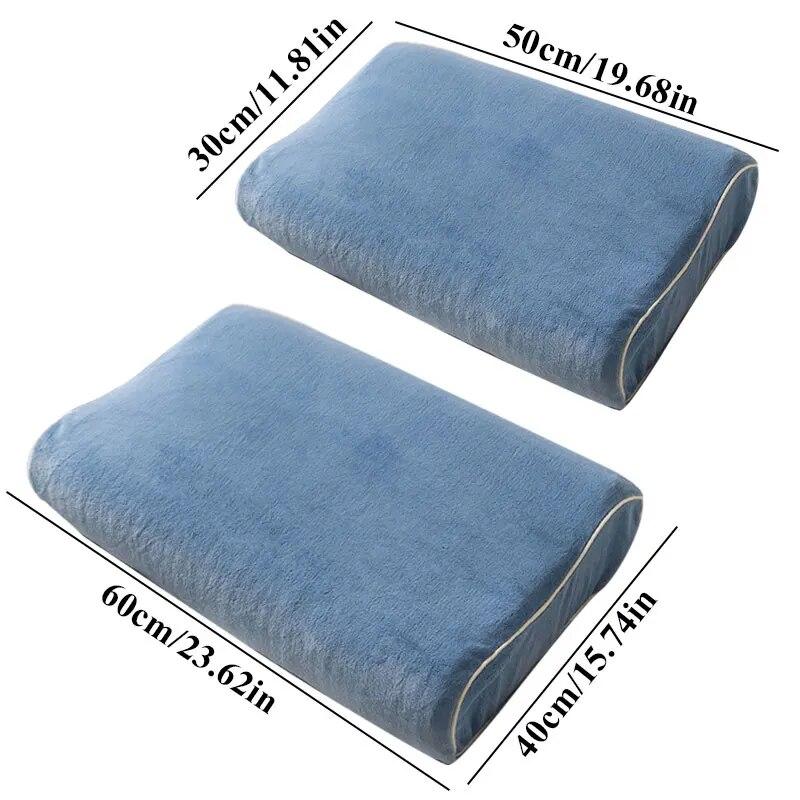 Einfarbige Bettwäsche, weicher Kissenschutz, Kissenbezug, minimalistischer Stil, Baumwoll-Latex-Kissenbezug