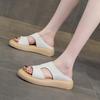 Sandals women's summer new thick-soled heightening half slippers comfortable and versatile leisure sports