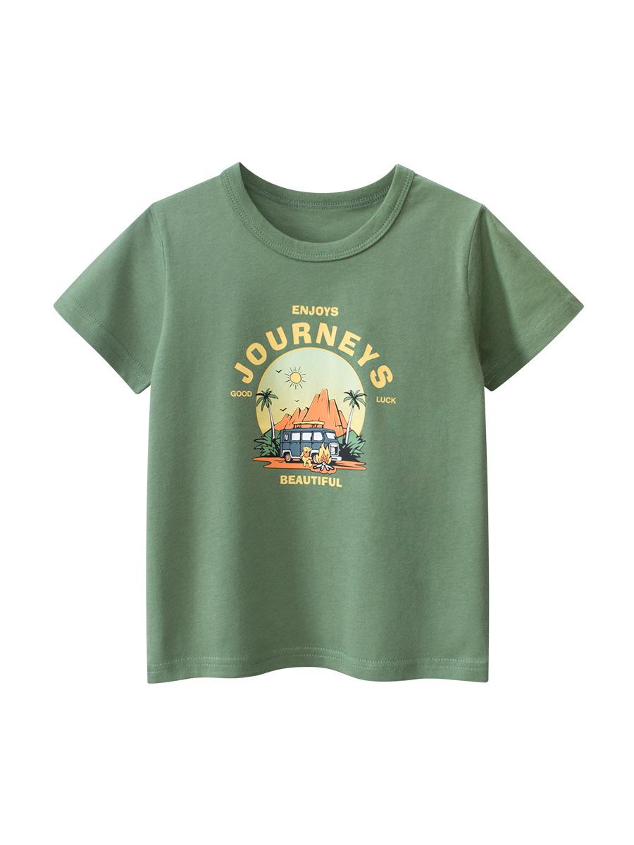 Children s clothing summer new children s short-sleeved T-shirts, baby boy clothes 90cm