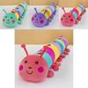Colorful Caterpillar Plush Toy For Girls Kids Sleep Aid Soft Stuffed Animal Gift