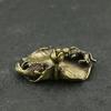 New Retro Brass Goldfish Lotus Leaf Miniature Statue Home Decoration Incense Stick Brass Sculpture Office Desk Decoration
