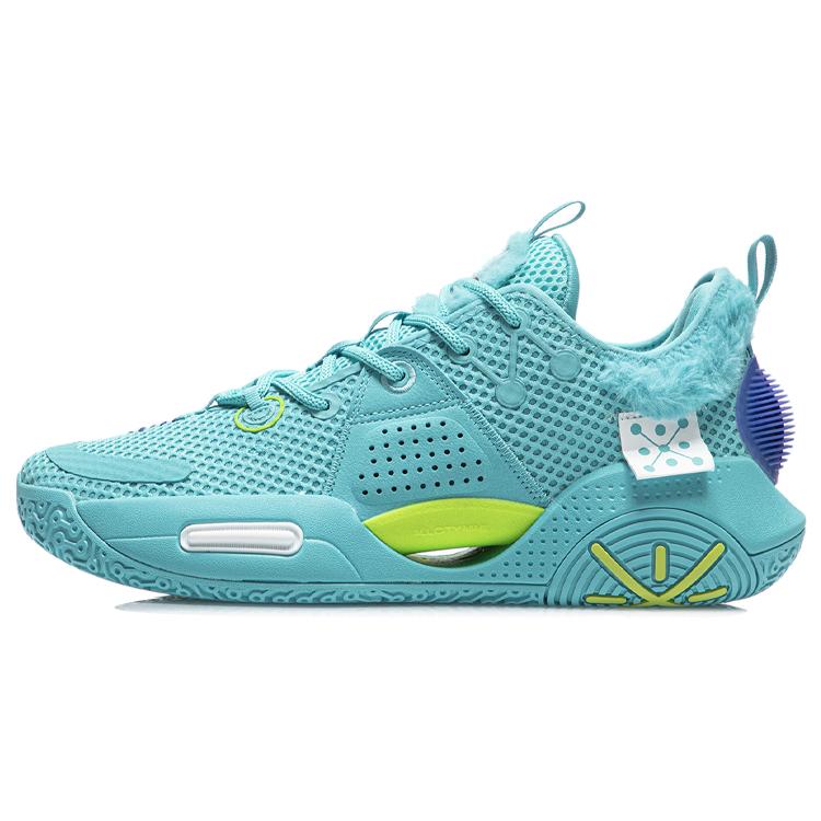 New LiNing All City 9 V1.5 Durable Breathable Low Top Performance Basketball Shoes Men's Sea Wave Blue ABAR015-7