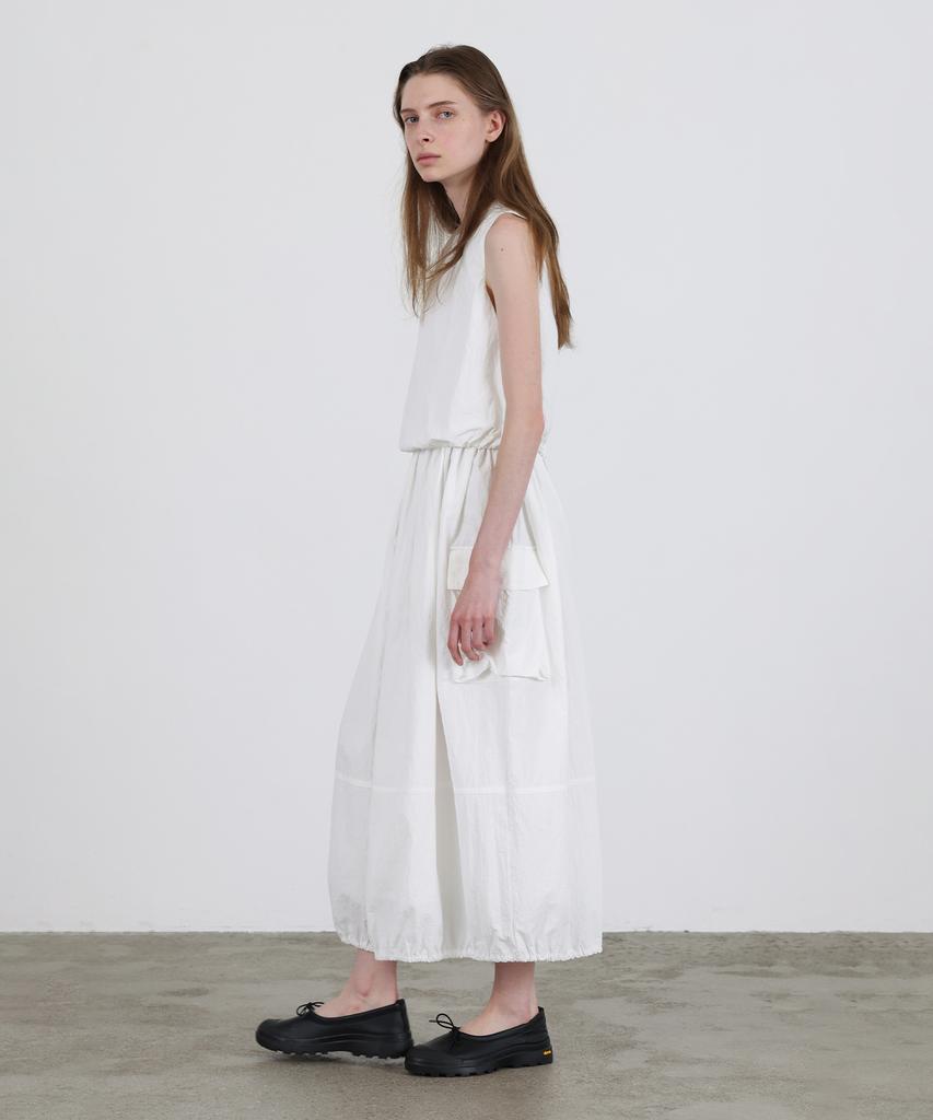 Leuba Cargo Layered String Dress - White