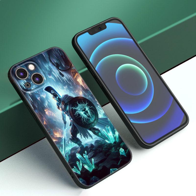 Spartan Phone Case For Apple iPhone 12 13 Mini 11 14 15 Pro Max 7 8 Plus X XR XS SE 2020 2022 Black Silicone Case
