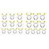10pack Teen Girl Headbands Easters Headpiece Thin Cartoon Hairband Thanksgiving Hair Hoop Holiday Party Photo Props