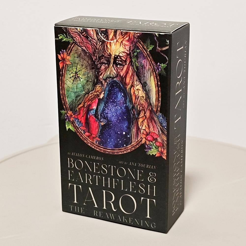 12*7cm Bonestone & Earthflesh Tarot Deck – A Journey Through Myth, Mysticism, and Sacred Landscapes