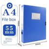 Box Large Capacity Thickened Plastic Office Supplies Cadre Personnel File Box Document Accounting Voucher Invoice Box Technology Folder Storage Box