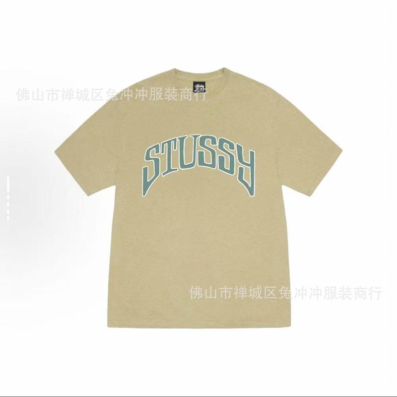 2025 new STU three standards complete spring and summer new tide brand classic cruise printed letters men and women with the same short sleeves