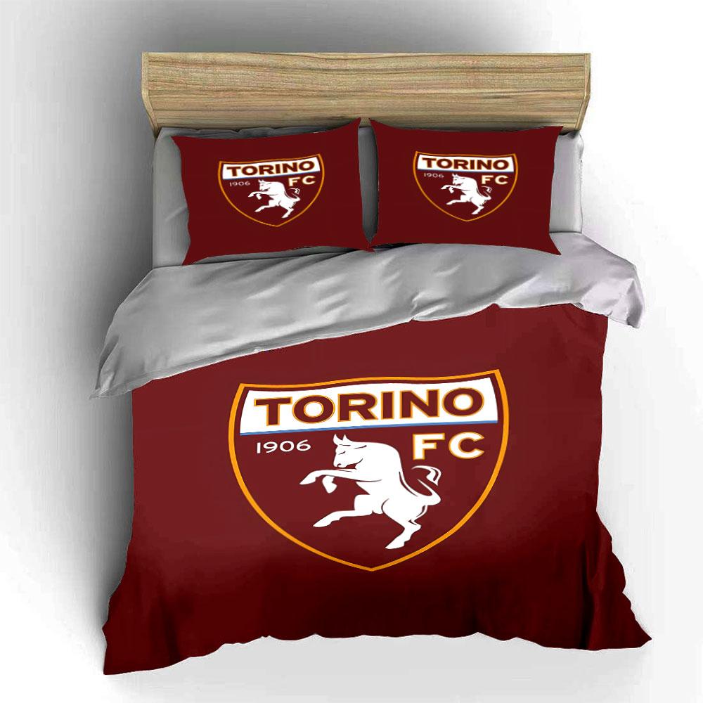 "Red Torino FC Bedding Set" Bedding Duvet Cover Set Duvet Cover Pillowcases (1 * Duvet Cover 2 * Pillowcases, Without Duvet Insert)