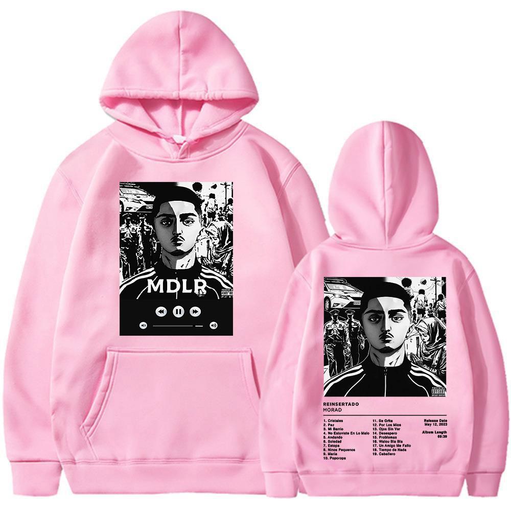 Rapper Morad M.D.L.R Album Hoodies Men's Women Clothing Fashion Hip Hop Oversized Sweatshirts Vintage Loose Pullovers Streetwear