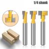 1/4 Handle Slotted Woodworking Milling Cutter, Keyhole Cutter, Keyhole Cutter, Photo Frame Hanging Hole Cutter, Photo Frame Cutter, Carving Cutter