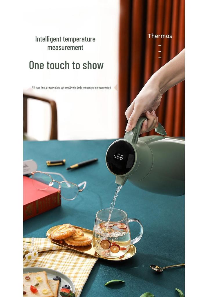 2026 Smart Temperature-Control Kettle: Large Capacity, Insulated, Temperature Display, Hot Water Bottle for Home Use.