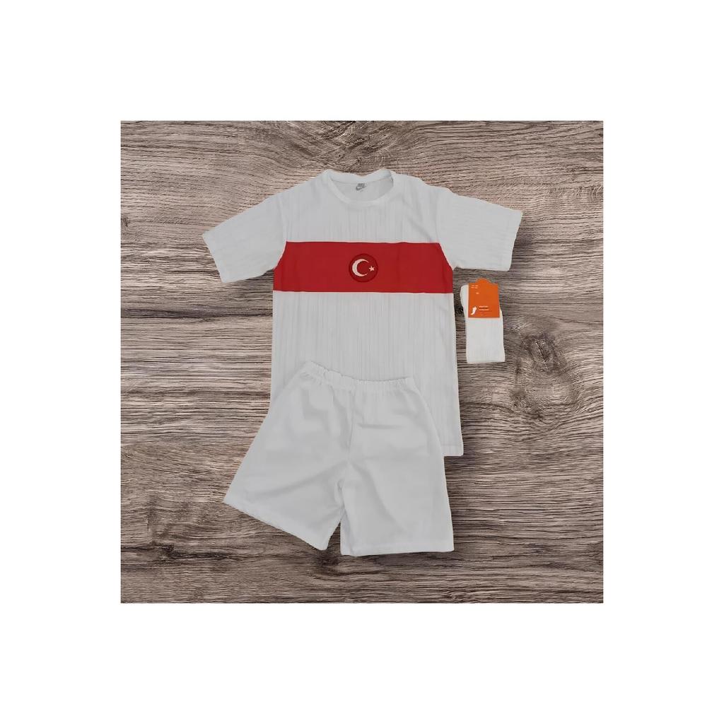 A,r,d,a, G,,l,e,r, Children's 4-piece Set Gift Turkey National Team White Jersey