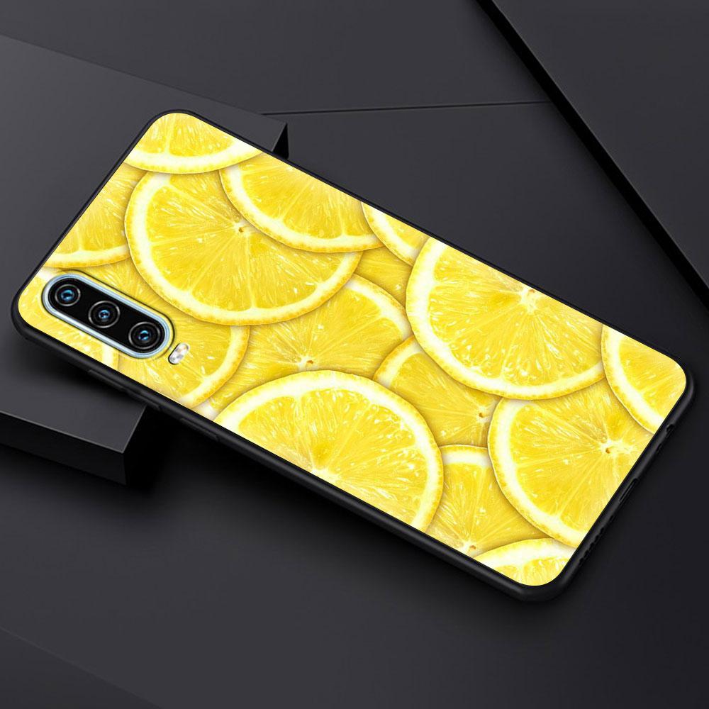 Mediterranean Lemon Soft Phone Case For Huawei P30 Lite P50 Pro P20 P40 Lite E P Smart Z 2021 Y6 Y7 Y9 2019 Y6p Y9s Y7a Cover