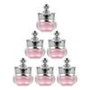Travel Cream Jar Acrylic Small Cream Jar for Storage 30Pcs Pink Refillable Jars