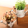 Vintage Metal Flower Vase Farmhouse Decor with Handle Home Decoration 3.3" High