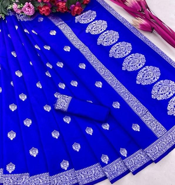 Piękny złoty Jari z nowym designem, miękkim jedwabnym sari Lichi