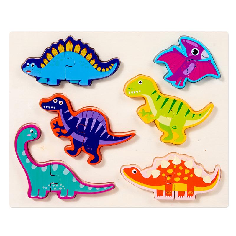 Children Animal Puzzle Table Game Toy Toddler Sensory  Puzzle Creation Teaching Aid Preschool Fine Motor Skill Toy