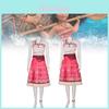 Set Costume Cosplay Moana Per Tutte le Età Splendido Outfit Moana con Gonna Top e Accessori