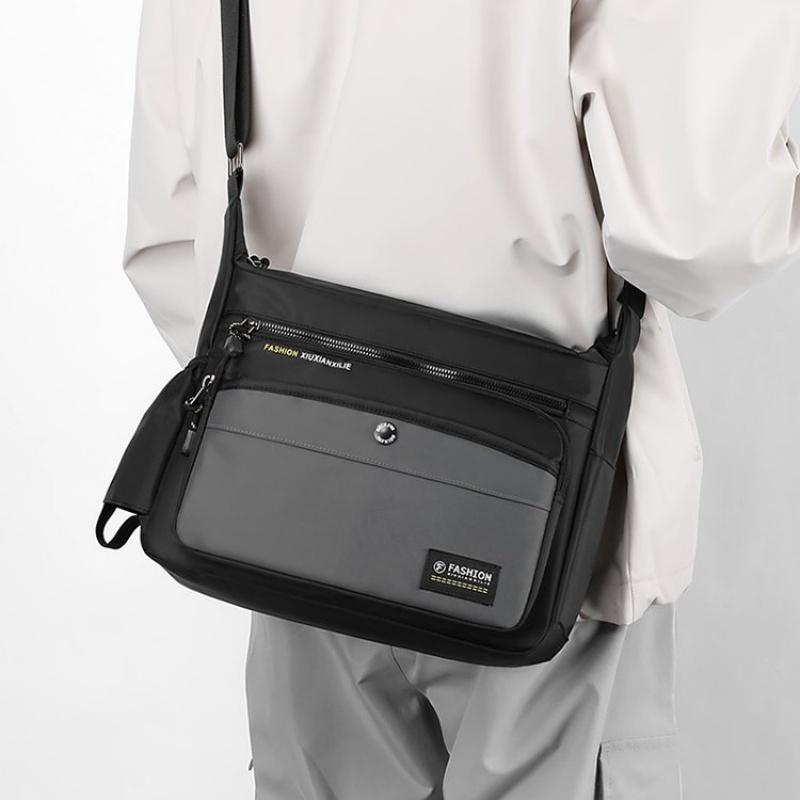 New Men Crossbody Bags Male Nylon Shoulder Bags Boy Messenger Bags Man Handbags For Travel Casual Large Satchel