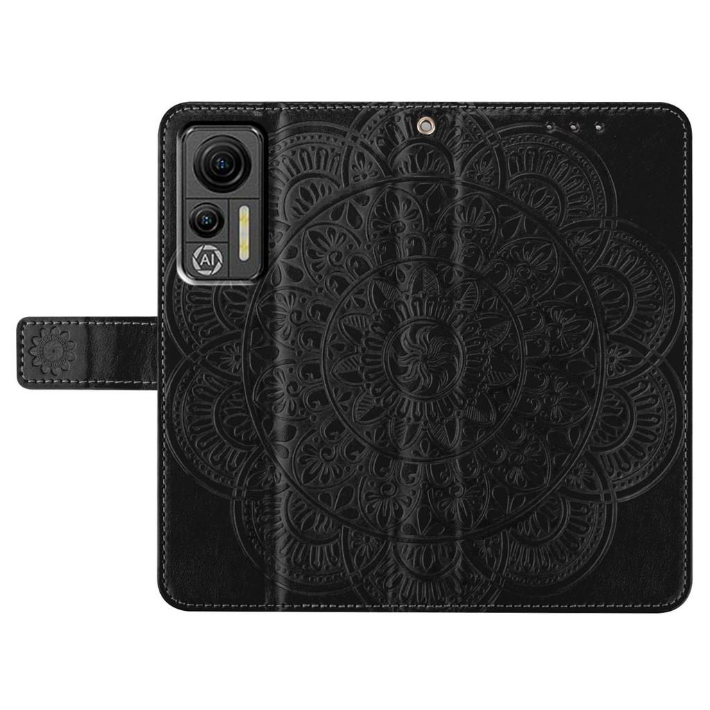 For Ulefone Note 14 Case Wallet Leather Phone Cover Imprinted Mandala Flower