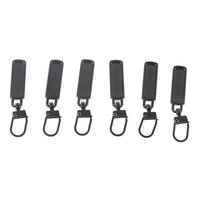 6Pcs Zipper Pull Tab Rustproof Detachable Colred Zipper Pull Replacement for Clothing Luggage Shoes
