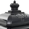 Aluminum Column Mailbox Vintage Style Rust Resistant Black
