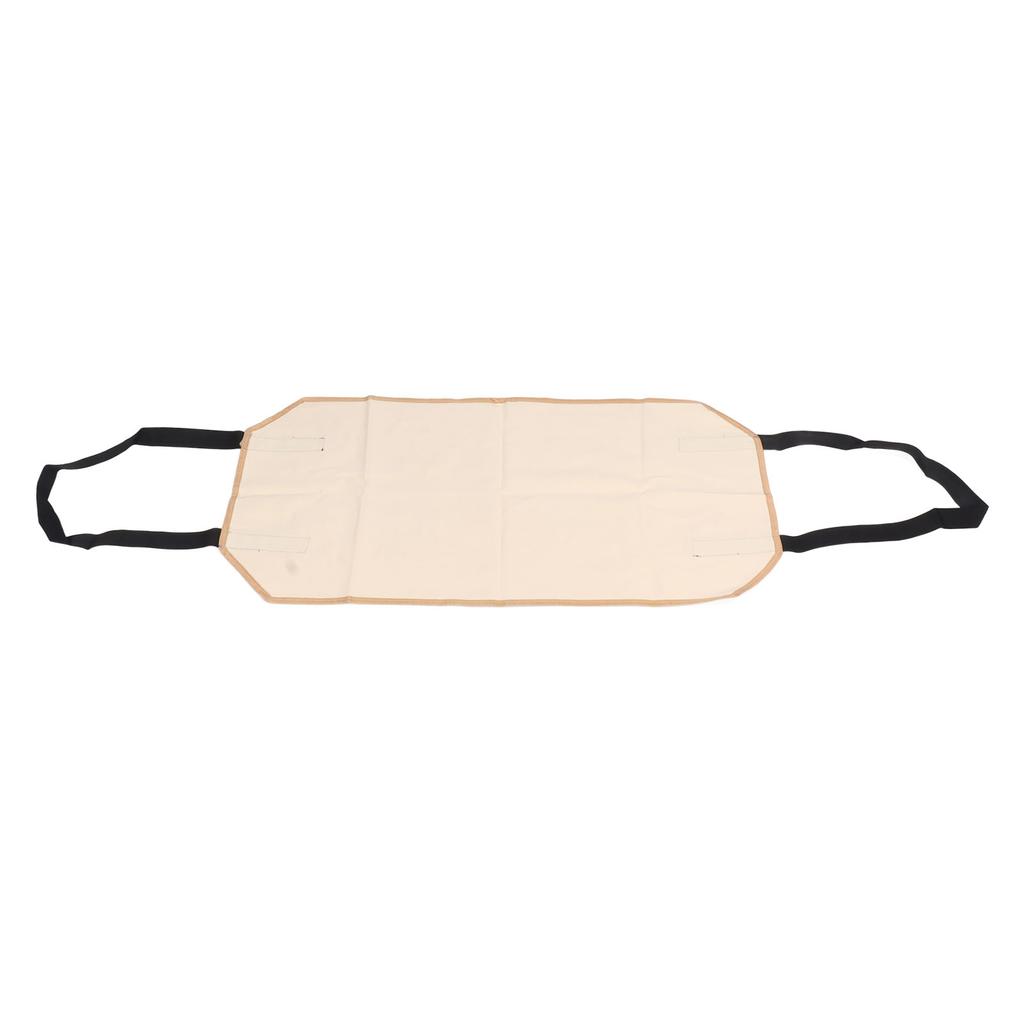 Large Canvas Firewood Carrier Log Bag Indoor Fireplace Log Carrier Holders Portable Wearproof Firewood Bag Beige